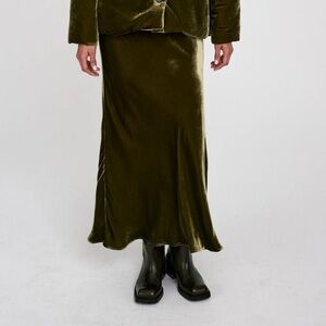 Rabens Saloner Bia Skirt in Olive
